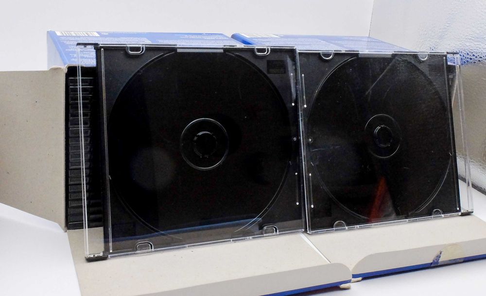 Lote de 40 Caixas Slim para CD / DVD (Vazias) - Novas