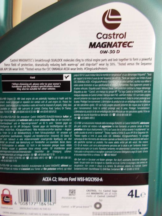 Castrol Magnatec 0w-30 D ( 4 Lt )