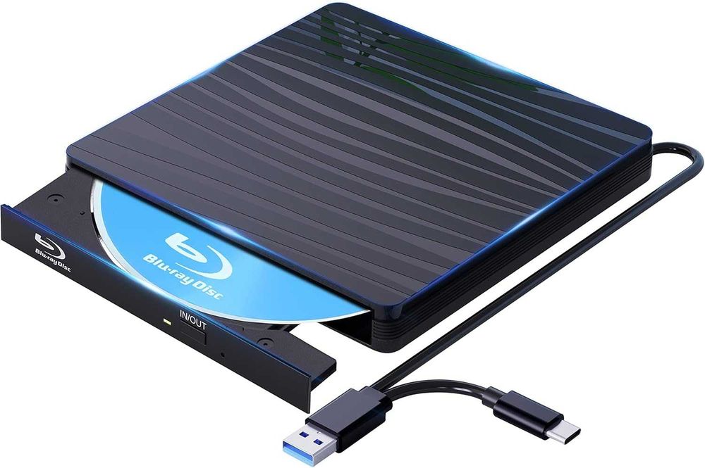 Zewnętrzny czytnik Bluray 50G, Type-C i USB 3.0 Nagrywarka Bluray