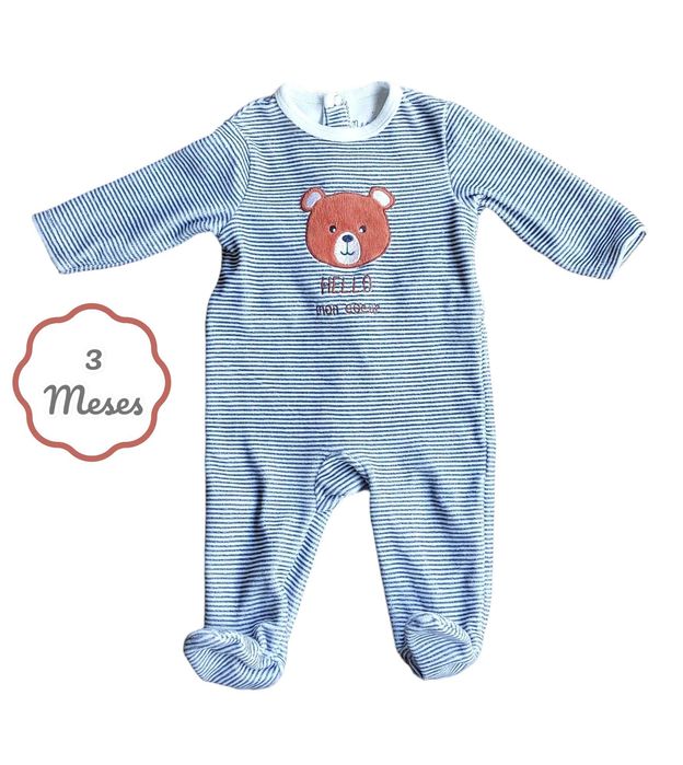 Mes Petits Cailloux Babygrow, 3 Months