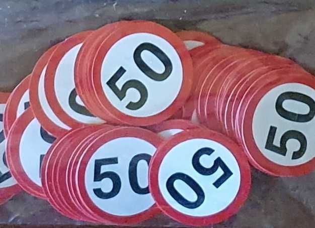 Konfetti dekoracja urodziny rocznica 50