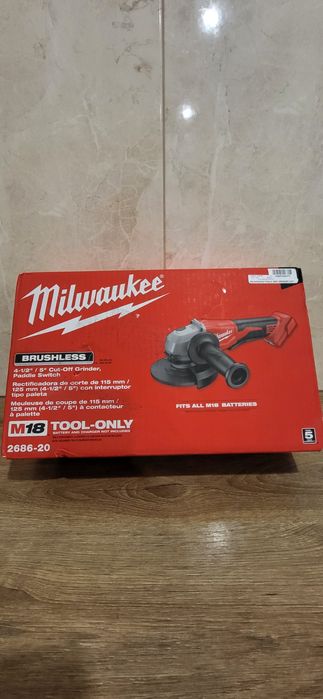 Milwaukee 2686-20 M18 Акумуляторная бесщеточная шлифмашина, болгарка