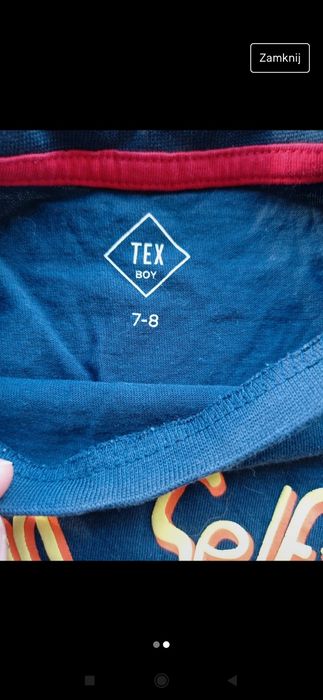 T-shirt na długi rękaw rozmiar 122/128