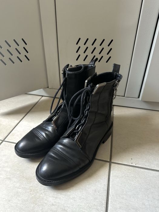 Botki czarne Zara