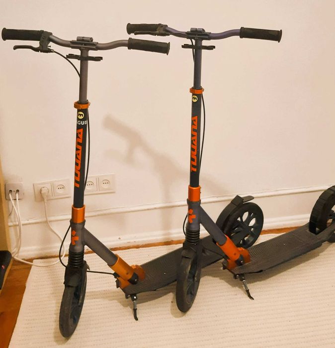 Trotinetes dobráveis com travões