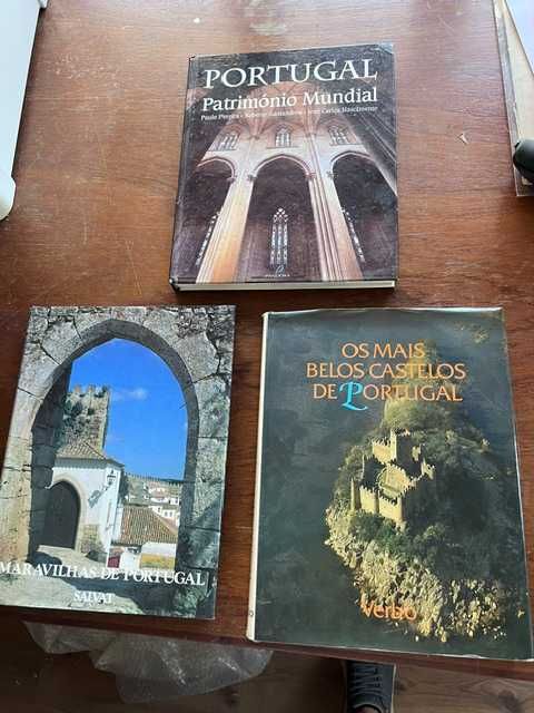 Lote 5 Livros sobre Património de Portugal (Castelos, Igrejas e Maravilhas)