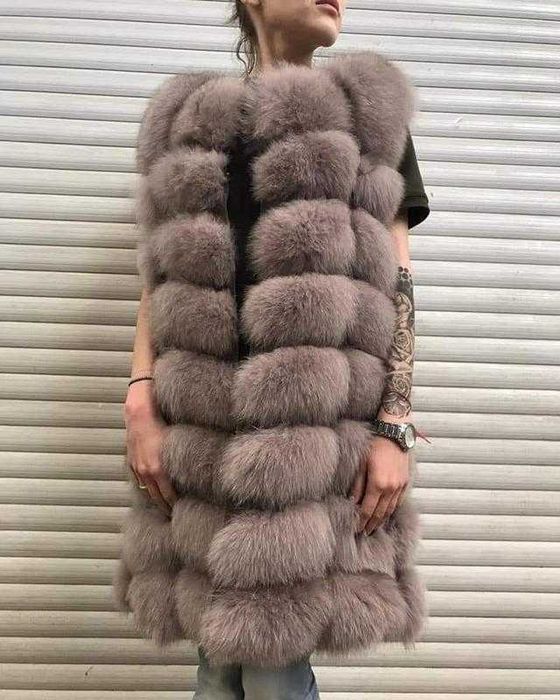 Жилет з песца натуральный