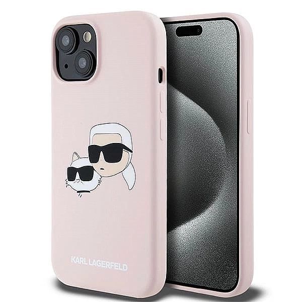 Etui Karl Lagerfeld Silicone Karl&Choupette MagSafe na iPhone 15 / 14