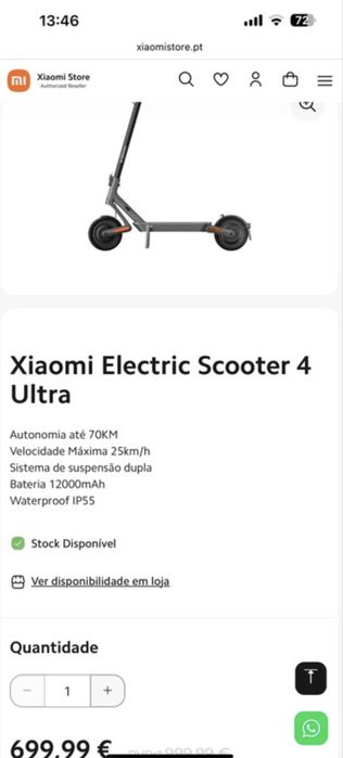 Xiaomi Eletric Scooter 4 Ultra