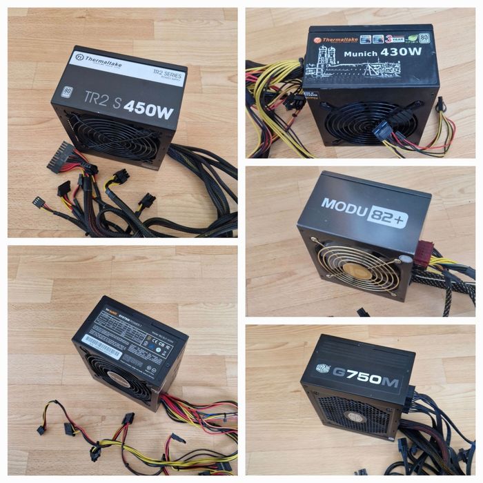 850W 750W 650W 550W 450W Якісні брендові блоки живлення Протестовані повністю робочі Стан гарний