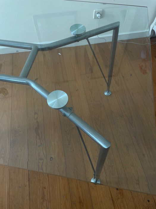 Mesa Vidro & Cadeiras Plexi Vintage