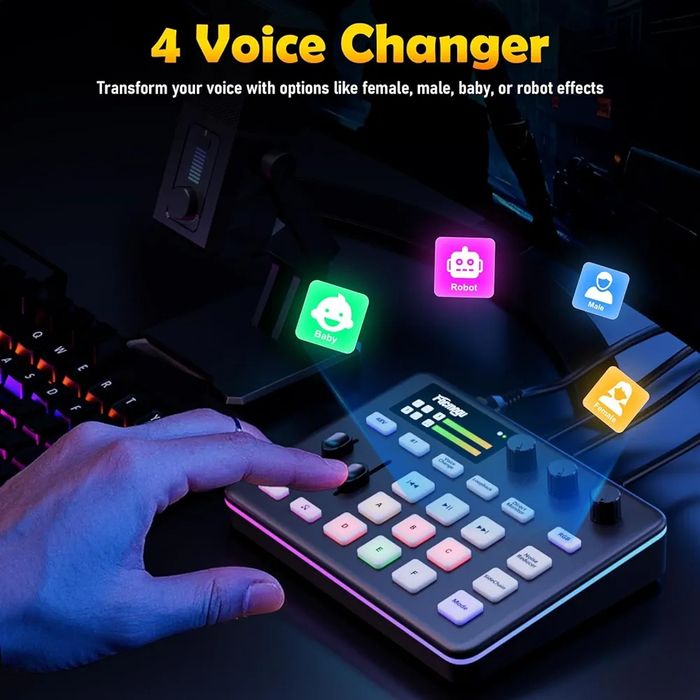 Ігровий аудіомікшер facmogu g9 з live sound card