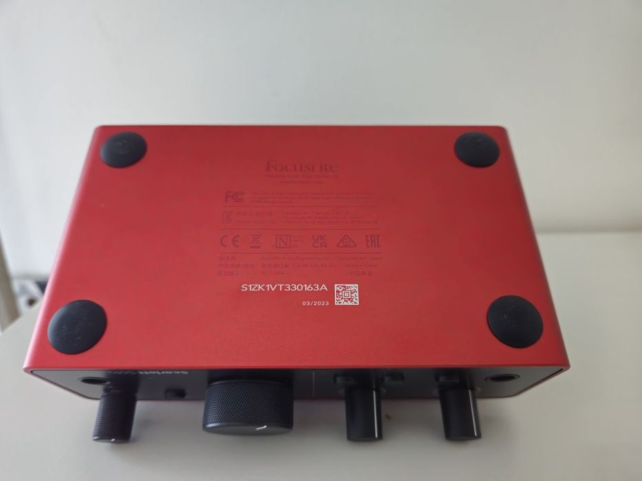 Placa de áudio Focusrite