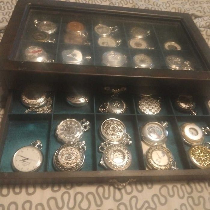 Coleção de relogios de bolso