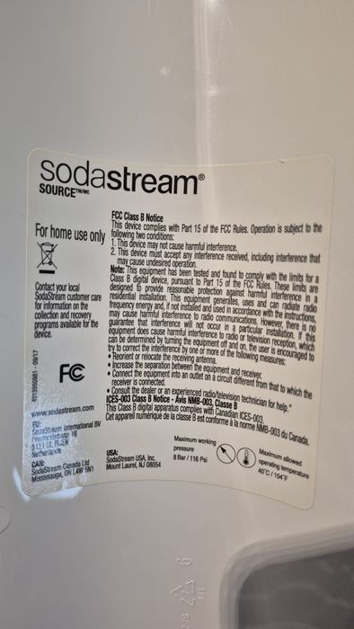 Saturator Sodastream+ naboje