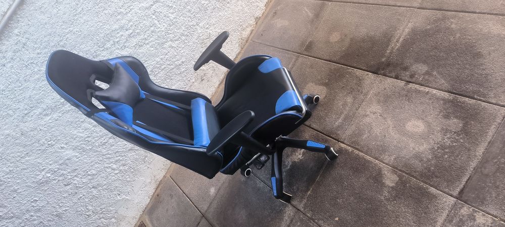 Cadeira gaming azul
