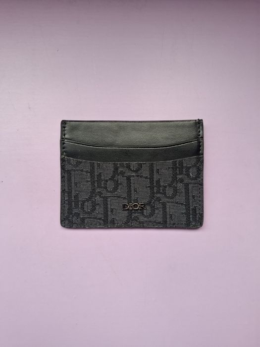 Portfel na karty cardholder w stylu Dior czarny