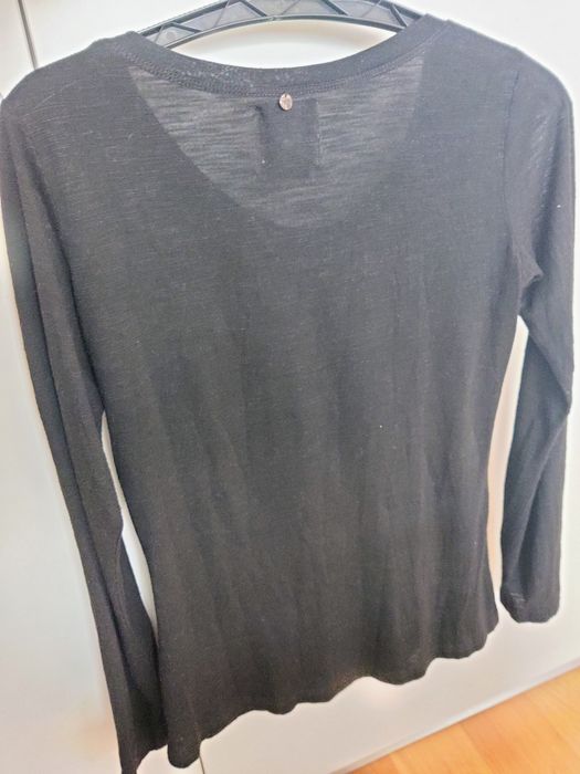 T-shirt, manga comprida, preta, La Mode est à Vous, 36