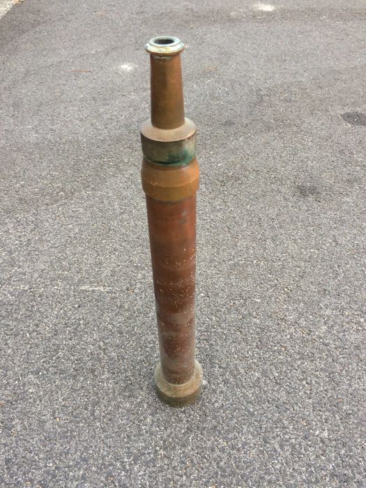 Agulheta ou Ponta de Mangueira de Incêndio em Cobre e Latão