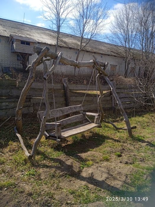 Гойдалка дерев'яна дубова