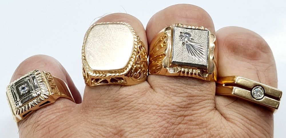 В продаже золотые мужские печатки производство СССР