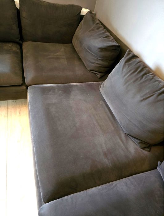 Ikea naroznik sofa dwa pokrycia bez i szary Soderhamn 4 osobowa