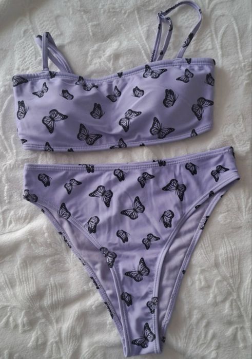 Strój kąpielowy w motyle cropp