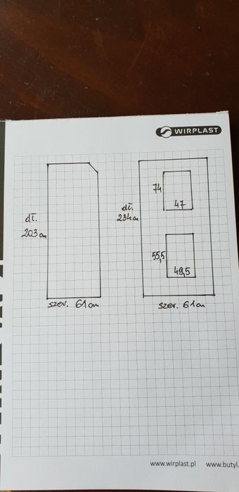 Blat kuchenny drewniany