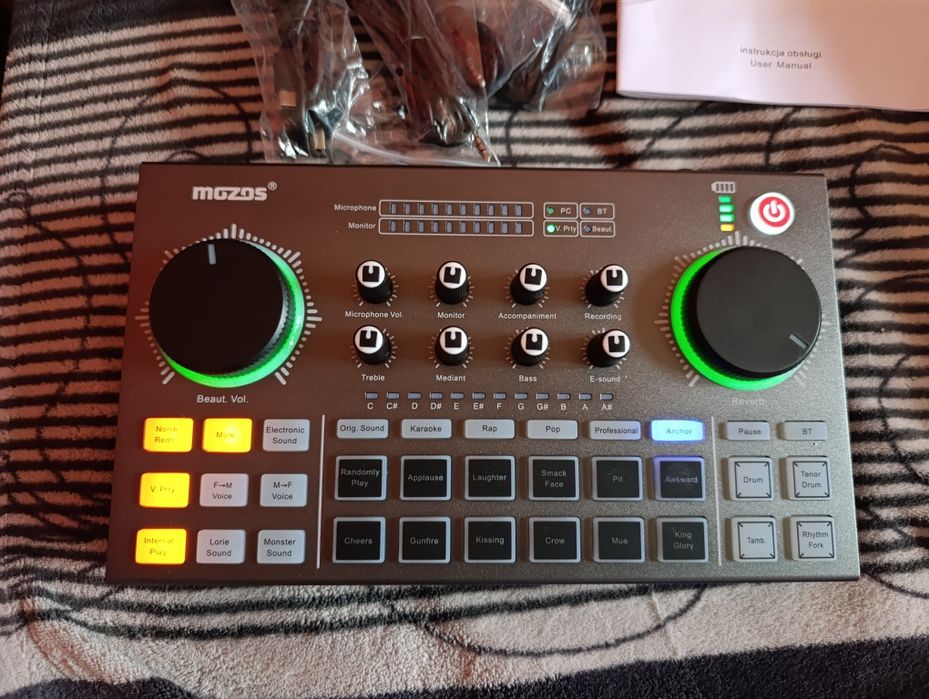 Mikser audio mozos