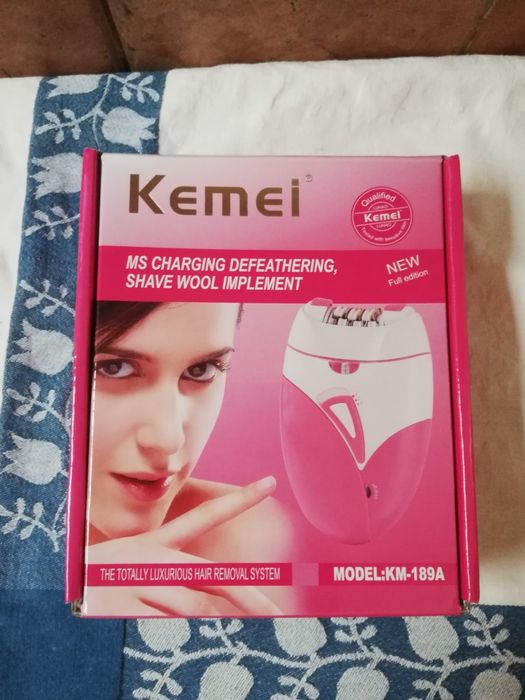 Depilador Elétrico Recarregável Kemei