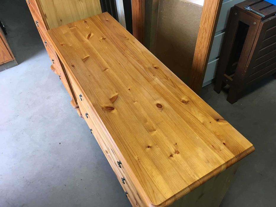 Komoda sosnowa stylowa komplet 2 szt.