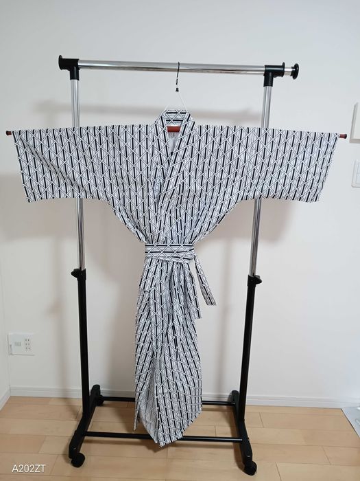 Japonskie kimono do spania nocne nemaki yukata hotelowa bawelna, nowe