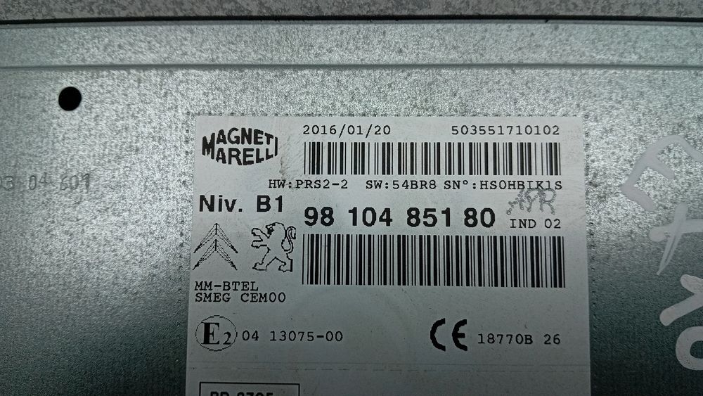 Rádio / auto-rádio CITROËN C4 Picasso II