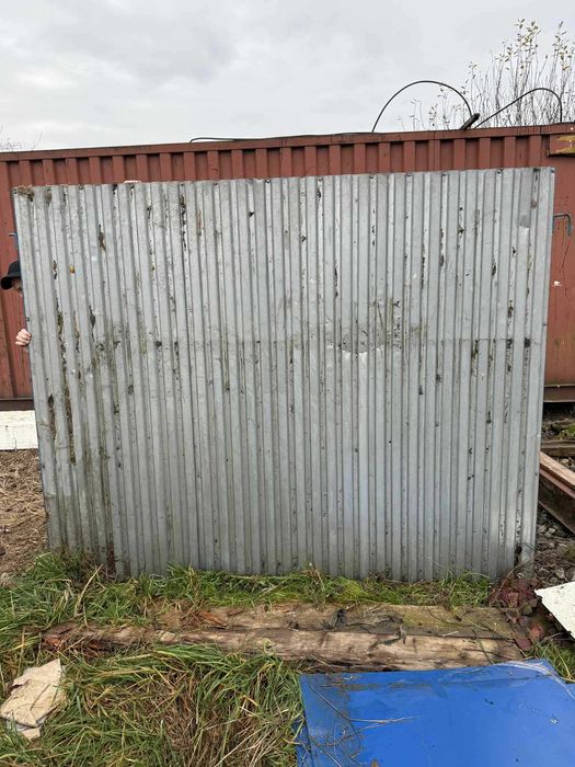 Panel ogrodzeniowy pełny z blachy trapezowej 2,5m x 2m