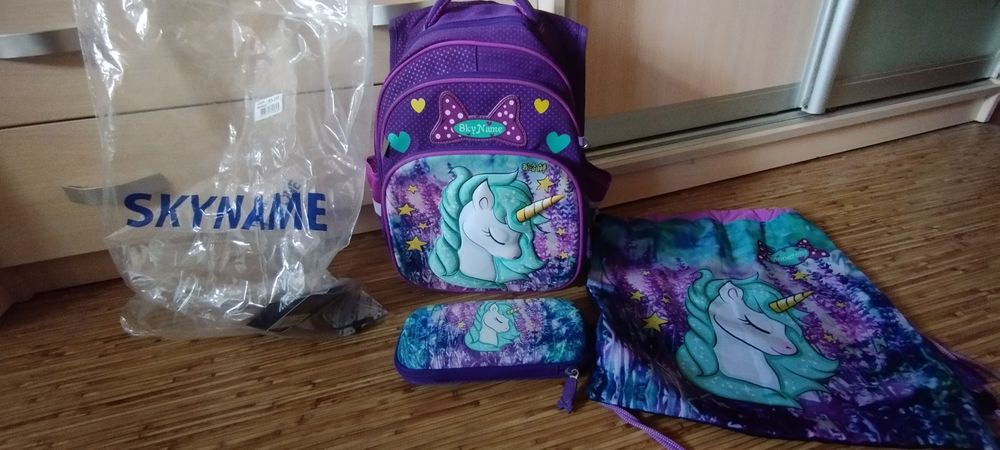 Рюкзак для девочки дівчинки winner one sky name пенал сумка для змінки