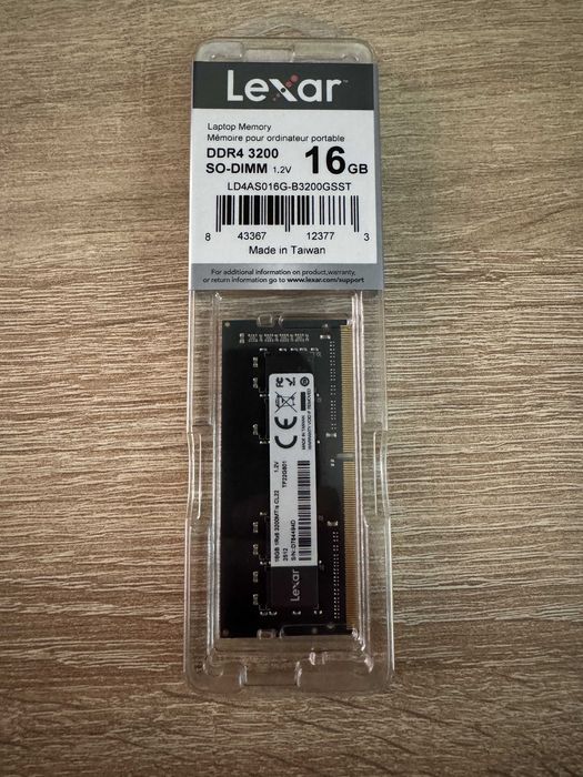 lexar 16GB DDR4 3200MHz CL22 SO-DIMM - nowe