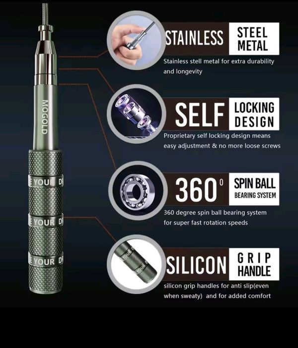 Швидкісна скакалка MOGOLD