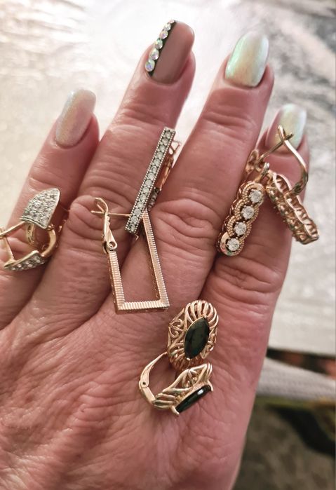 Медицинское золото Xuping- остатки Лот Цепь браслет кольца крестики