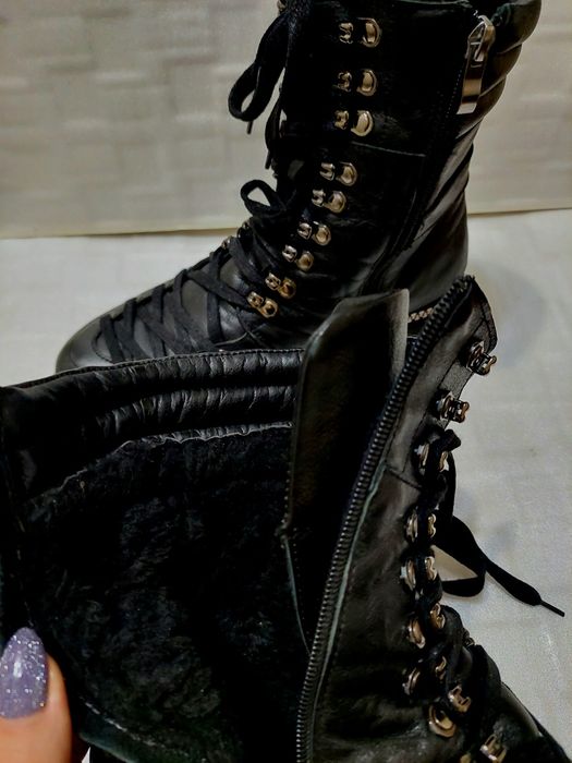 Зимові ботинки, натуральна шкіра, 40 розмір