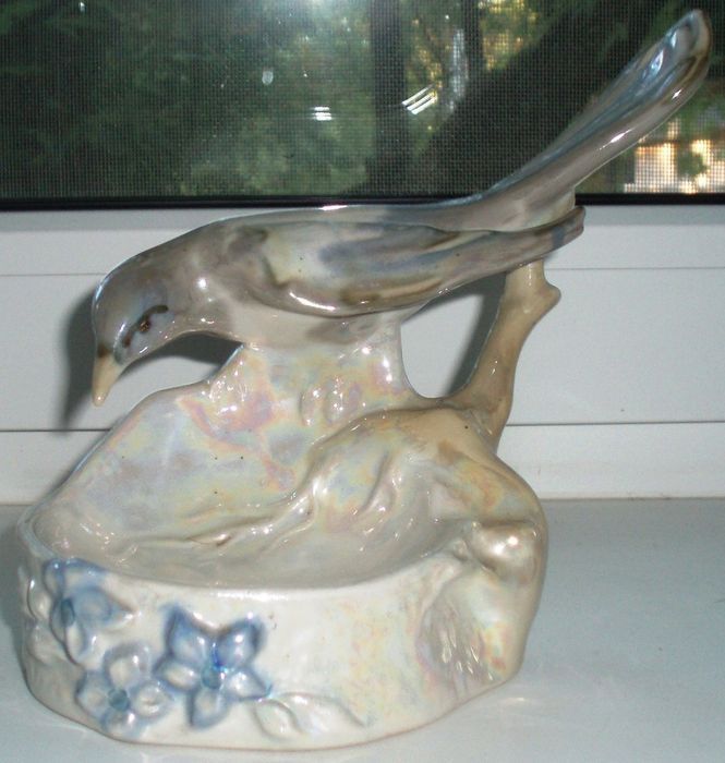 Фарфор статуэтка школьница Барановка сорока ПЗХК пепельница бижутерниц