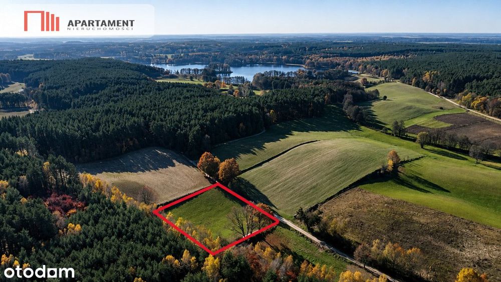 Spokój, natura, jeziora–działka zagrodowa Dormowo