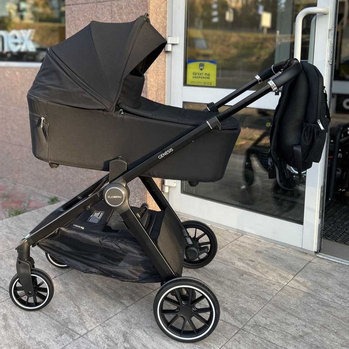 ‼️Коляска дитяча EL CAMINO ME 1126 GENESIS Jet Black • дитяча коляска