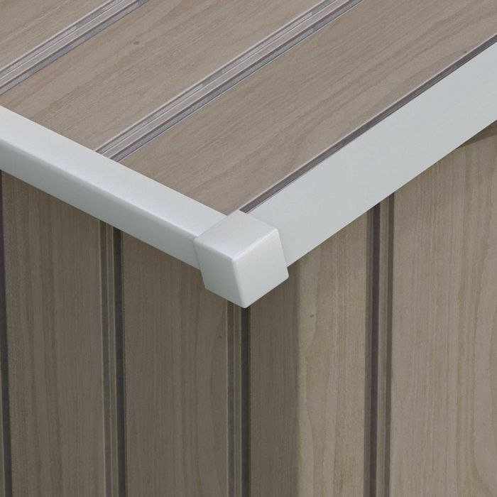 Abrigo de Jardim em Aço 213x130x185 cm – Porta Dupla e Ventilação