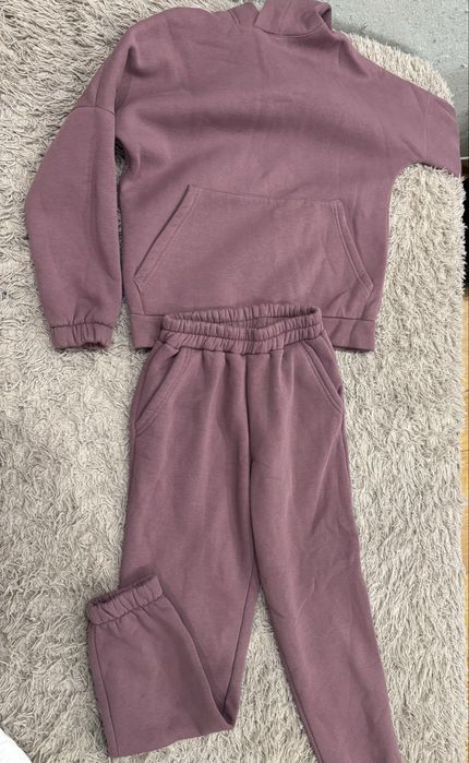 Бордовий теплий флісовий спортивний костюм