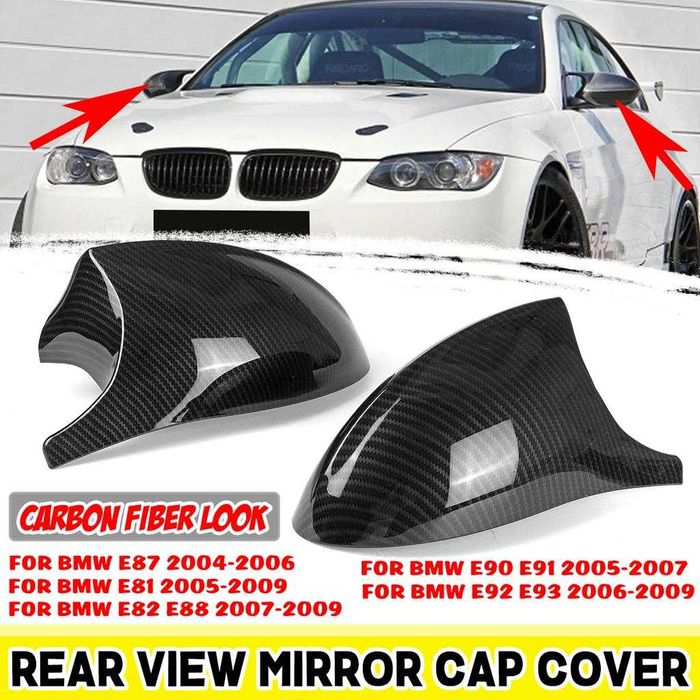 Capas espelho retrovisor BMW E81 E82 E87 E88 E90 E91 E92 E93