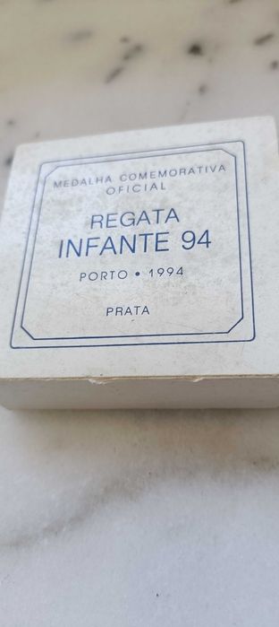 medalha prata coleção colecionador regata infante 94