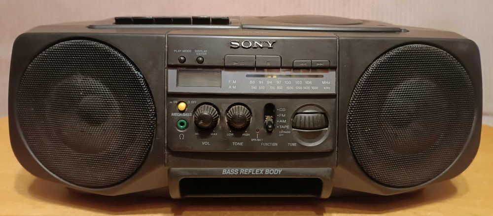Radioodtwarzacz kasetowy + CD | Sony CFD-V20 boombox