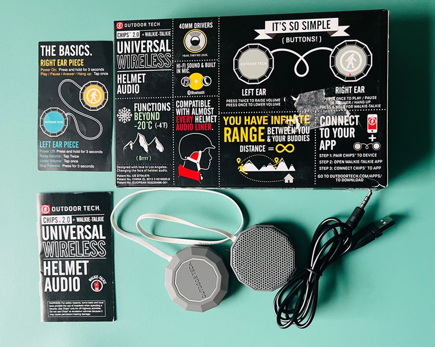 Outdoor Tech Chips 2.0 słuchawki sportowe Bluetooth do kasku