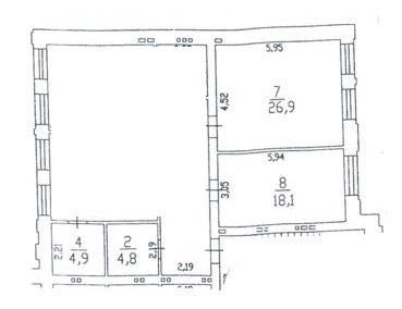 Без%. Продаж квартири, офіс.  110м2. Воздвиженка. Поділ.