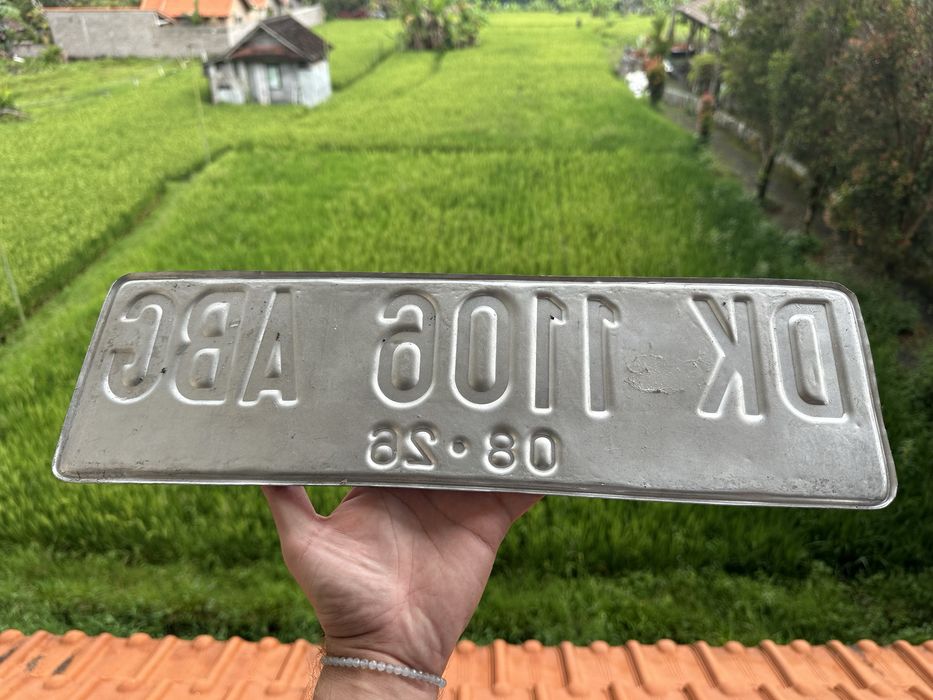 Indonezja Bali oryginalna tablica rejestracyjna kolekcjonerska rarytas